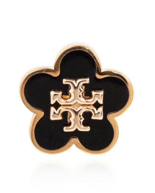 Tory Burch レディース ブラック ロゴ ピアス 【公式通販】