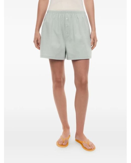 12 STOREEZ Blue Mica Mercerised Cotton Shorts