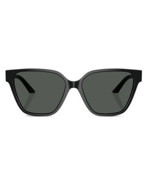 Versace Black Greca Strass Butterfly-frame Sunglasses
