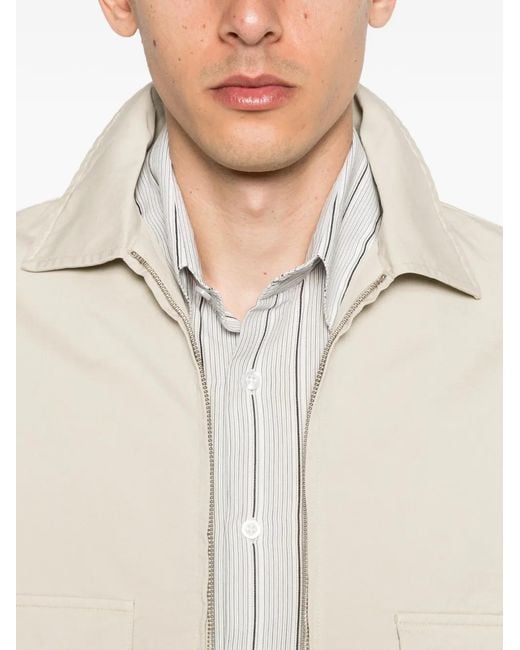 Carter Young Natural Veste Zippée À Poches Multiples for men