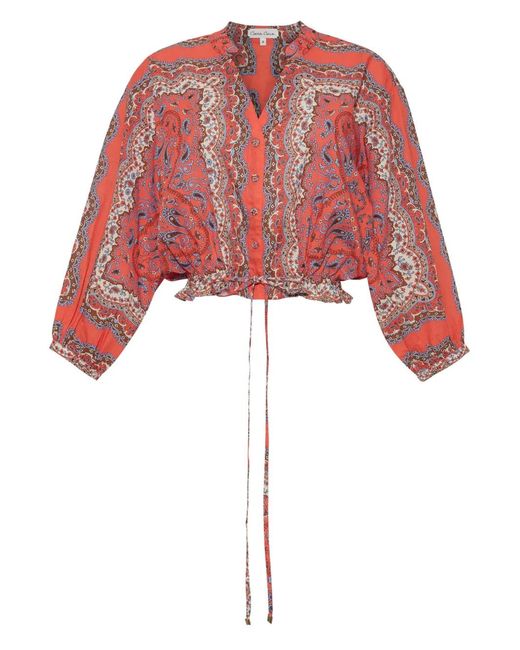 Cara Cara Red Perrin Paisley Shirt
