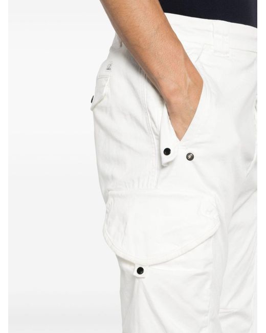 Pantalones cargo ajustados C P Company de hombre de color White