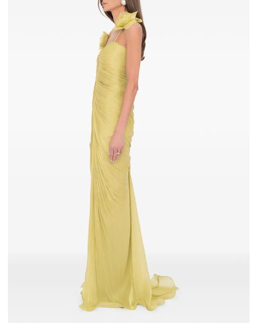 Ana Radu Metallic Bloom Dress