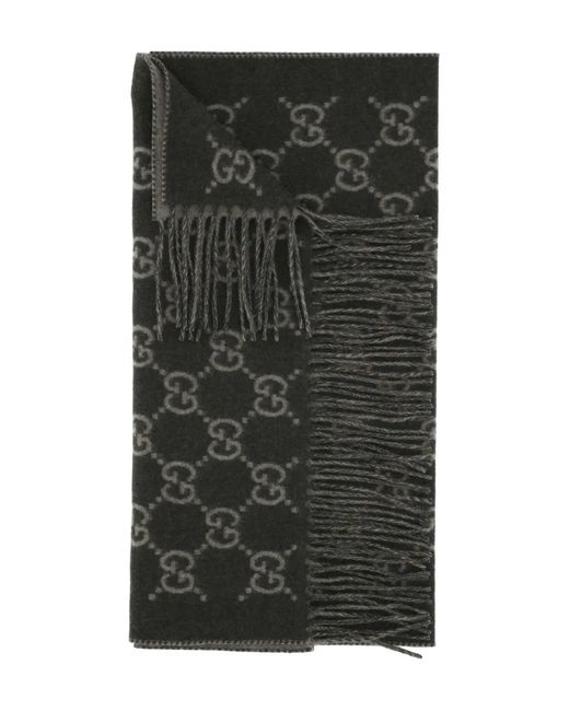 Gucci Schal Mit Logo in Black für Herren