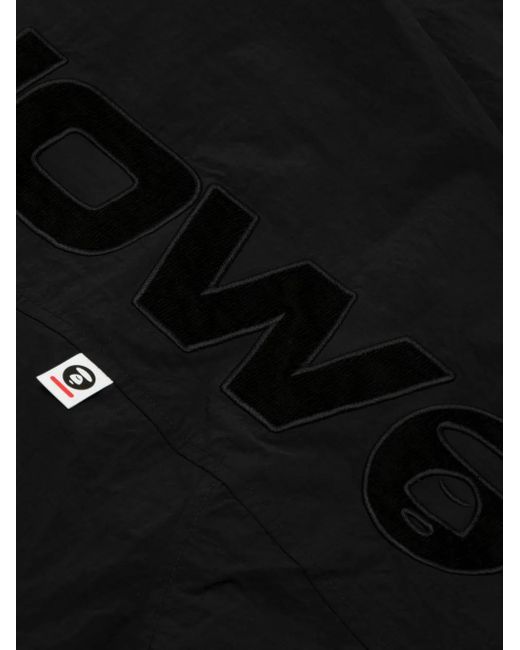 Aape By A Bathing Ape Black Logo Embroidered Jacket for men