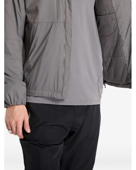 Represent Gray 247 Panelled Insulated Hodded Jacket for men