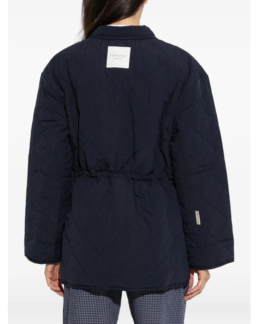 Rethinkit Studios Blue Quilted-Pattern Jacket