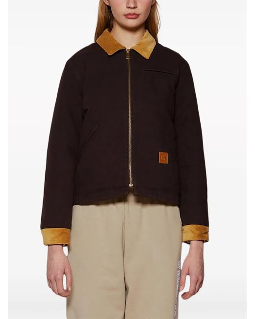 Sporty & Rich Black Srhwc Canvas Zipped Jacket