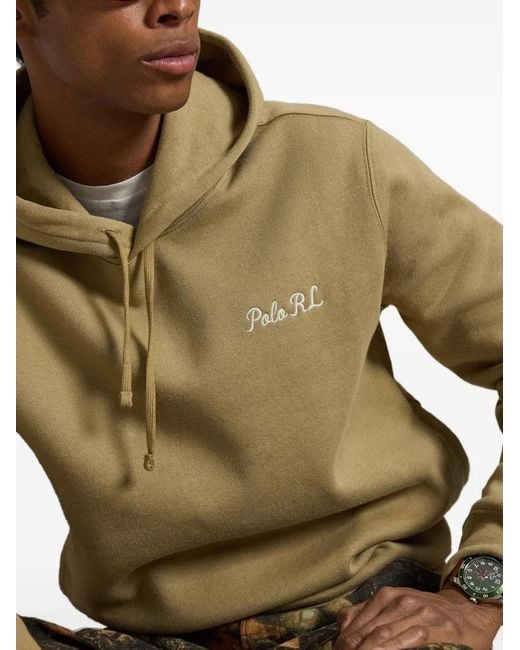 Polo Ralph Lauren White Hoodie Polo Bear À Logo Brodé for men