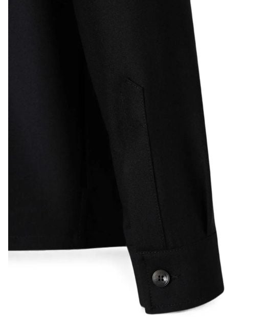 Marco Pescarolo Black Urus Zip-Up Shirt Jacket for men