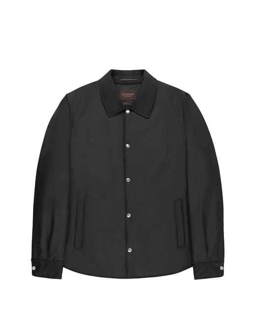 Slowear Black Padded Shirt Jacket for men