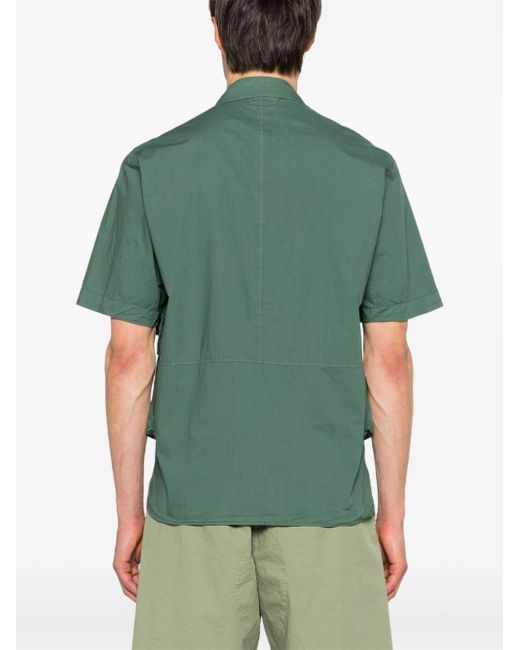 C P Company Overhemd Met Geborduurd Logo in het Green voor heren