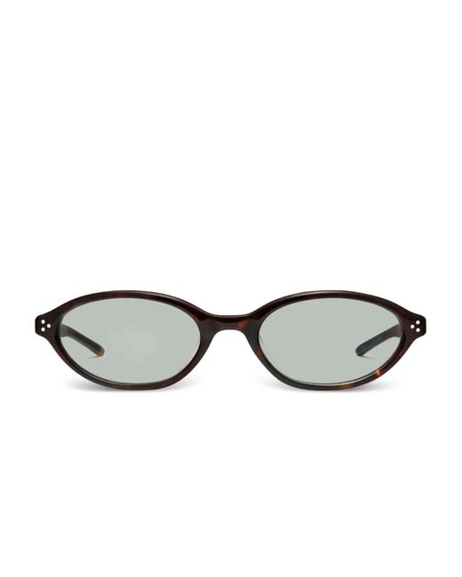 Gentle Monster Brown La Cha T1 Oval-Frame Sunglasses
