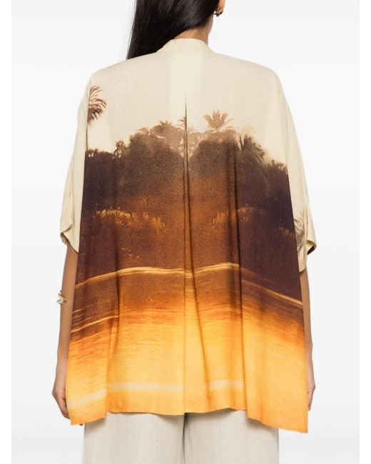 Camicia Con Stampa Grafica di Lenny Niemeyer in Orange