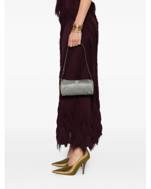 Tory Burch Virginia Cylinder Shoulder Bag in Gray | Lyst