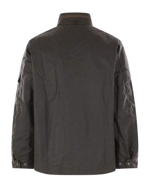 Barbour Gray Logo-Embroidered Jacket for men