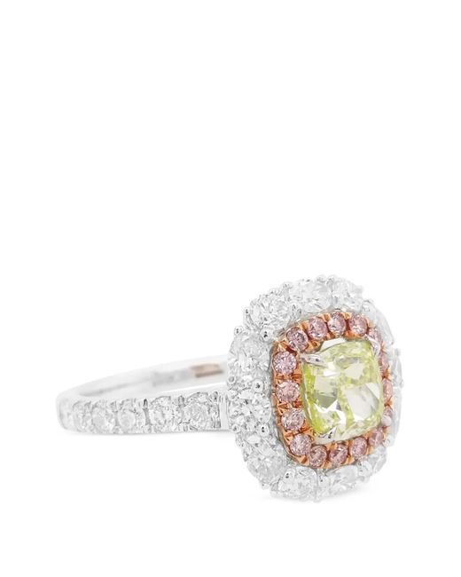 HYT Jewelry White Flower Diamond Ring