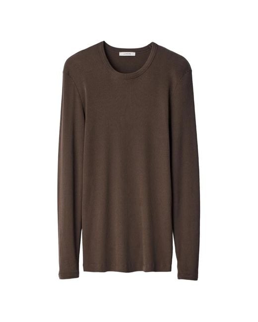 Lemaire Brown Long-Sleeve Top for men