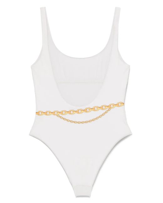 Versace Badpak Met Print in het White