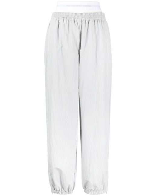 Pantaloni sportivi con design a strati di Alexander Wang in White