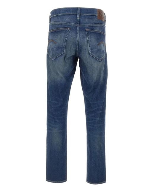 G-Star Blue Logo Patch Jeans for men