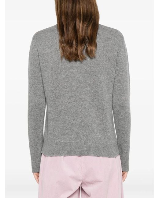 Mc2 Saint Barth Gray Long-Sleeve Sweater