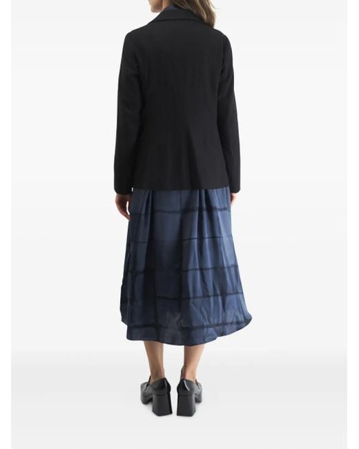 Kiton Black Patch-Pocketed Blazer