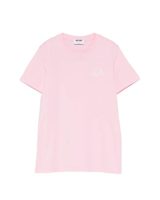 Moschino Pink Moschino Graphic T-Shirt