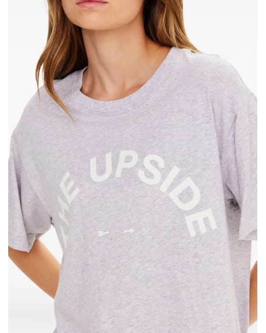 The Upside White Sammi T-Shirt Mit Logo