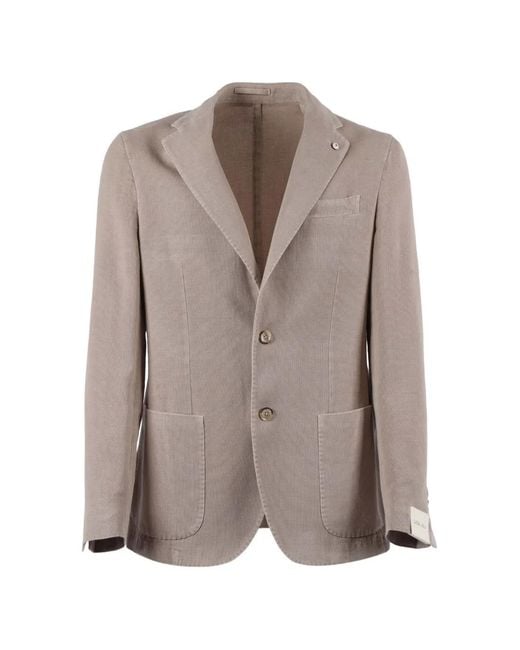L.b.m. 1911 Brown Drop S Buttoned Blazer for men