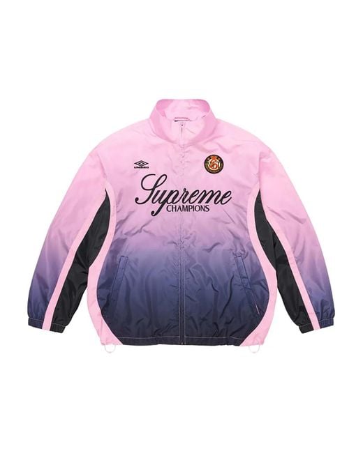 Supreme Purple X Umbro Gradient Track Jacket for men
