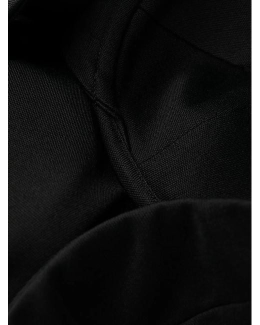 Stella McCartney Black Triangle-Bra Halterneck Midi Dress