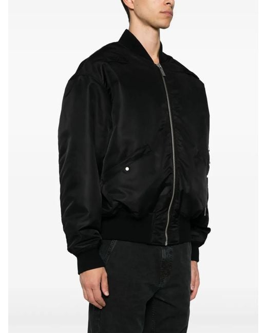 44 Label Group Black Profiler Bomber Jacket