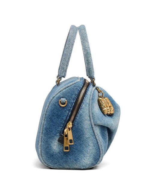 Marc Jacobs Blue Small The Wave Denim Tote Bag