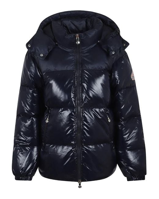 Pyrenex Women's Blue Lively Detachable-Hood Jacket