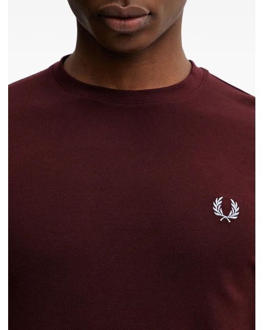 Fred Perry Red Tipping-Detail T-Shirt for men