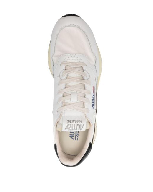 Autry White Reelwind Panelled Sneakers for men
