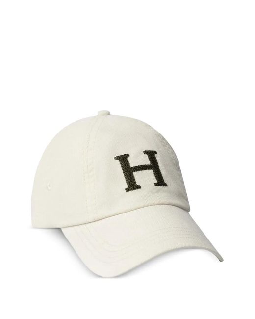 Cappello Da Baseball A Coste Con Logo di Hackett in Natural da Uomo