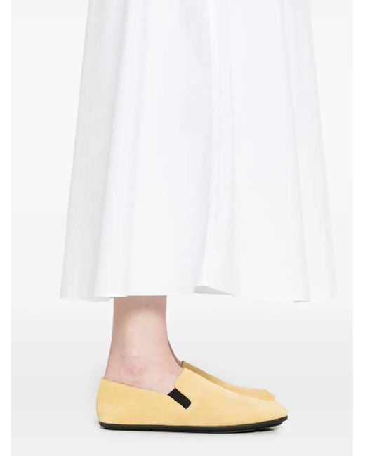 Matteau White Organic Cotton Skirt