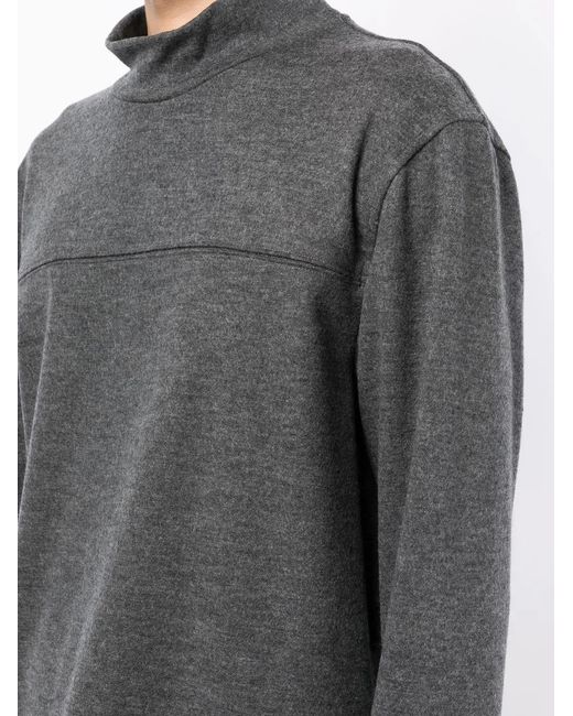 3.1 Phillip Lim Gray Mock-Neck Wool-Blend Jumper for men