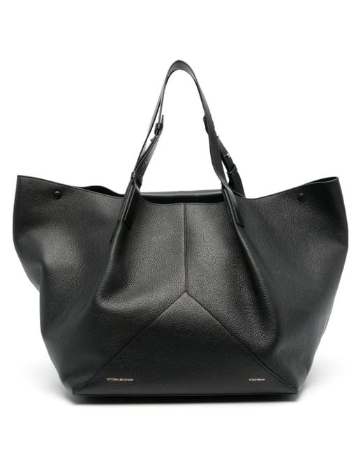 Victoria Beckham Black Medium Leather Tote Bag