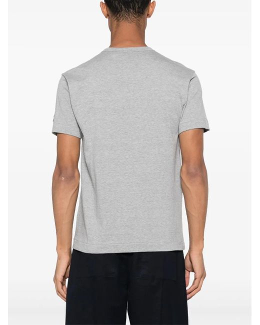 COMME DES GARÇONS PLAY Gray X The Artist Invader Pixelated-Appliqué T-Shirt for men