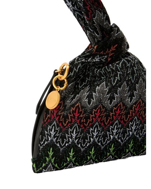 Missoni Black Patterned Tote Bag