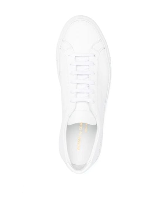 Common Projects White Original Achilles Leather Sneakers