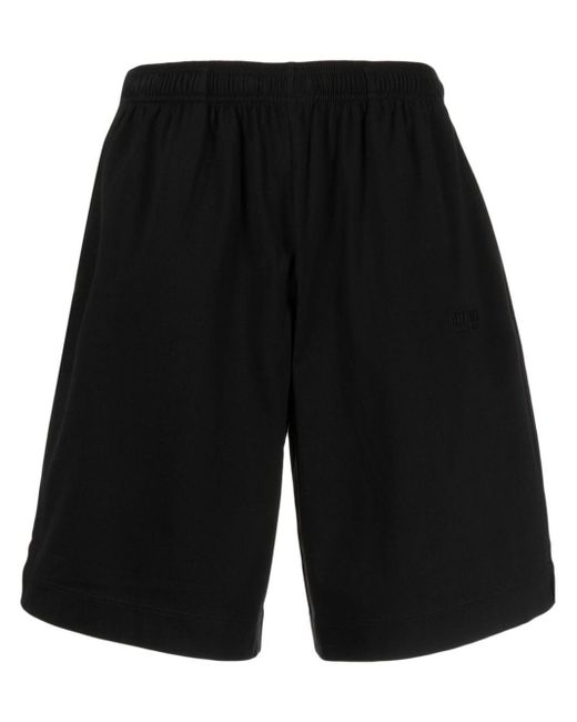Vetements Black Slip-on Cotton Track Shorts