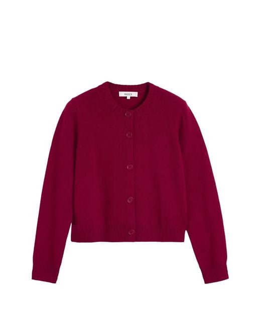 Chinti & Parker Red Crew-Neck Cardigan