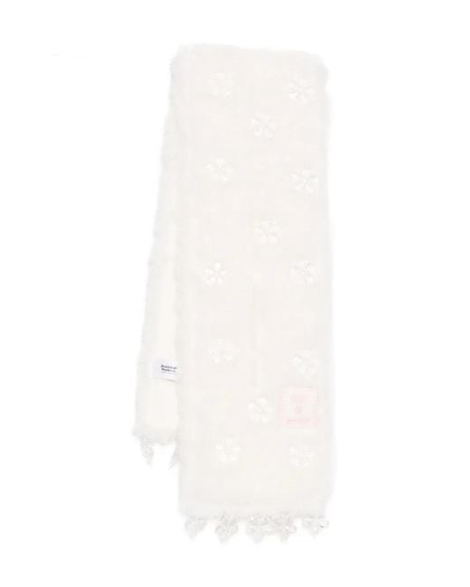 Rockfish White X Susan Fang Bubble-Flower Scarf