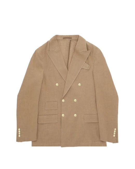 Fortela Natural Travel Double-Breasted Blazer for men