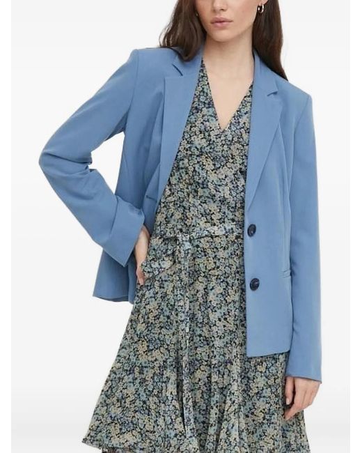 Sisley Blue Button-Fastening Jacket