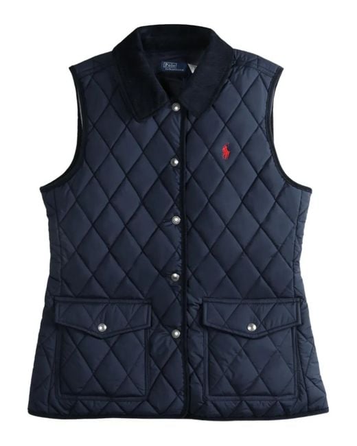 Polo Ralph Lauren Blue Diamond-Quilted Gilet